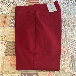 Croft & Barrow Mid Rise Straight Woven Pants